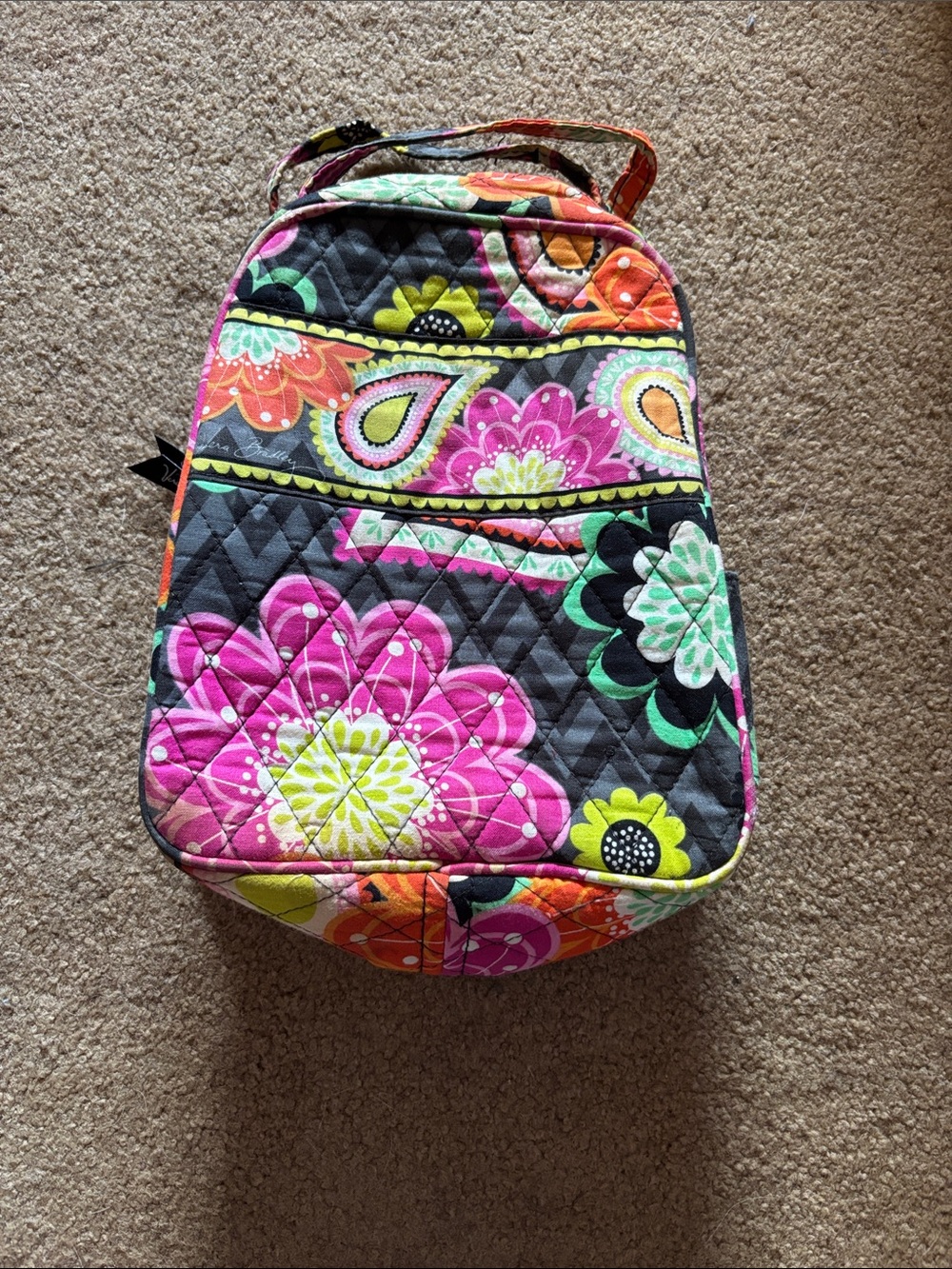 Vera Bradley Quilted Floral Lunchbox in Pink & Multicolor